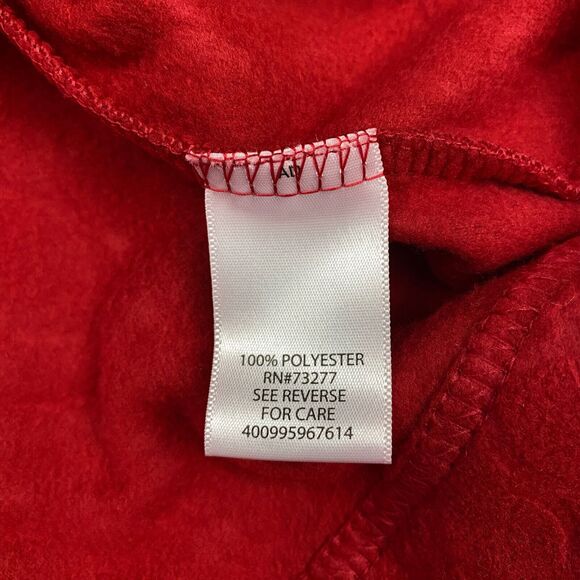 Croft Barrow Womens Fleece Vest Zip Mock Neck Size XL  Red -Retail: $36 - Picture 3 of 11